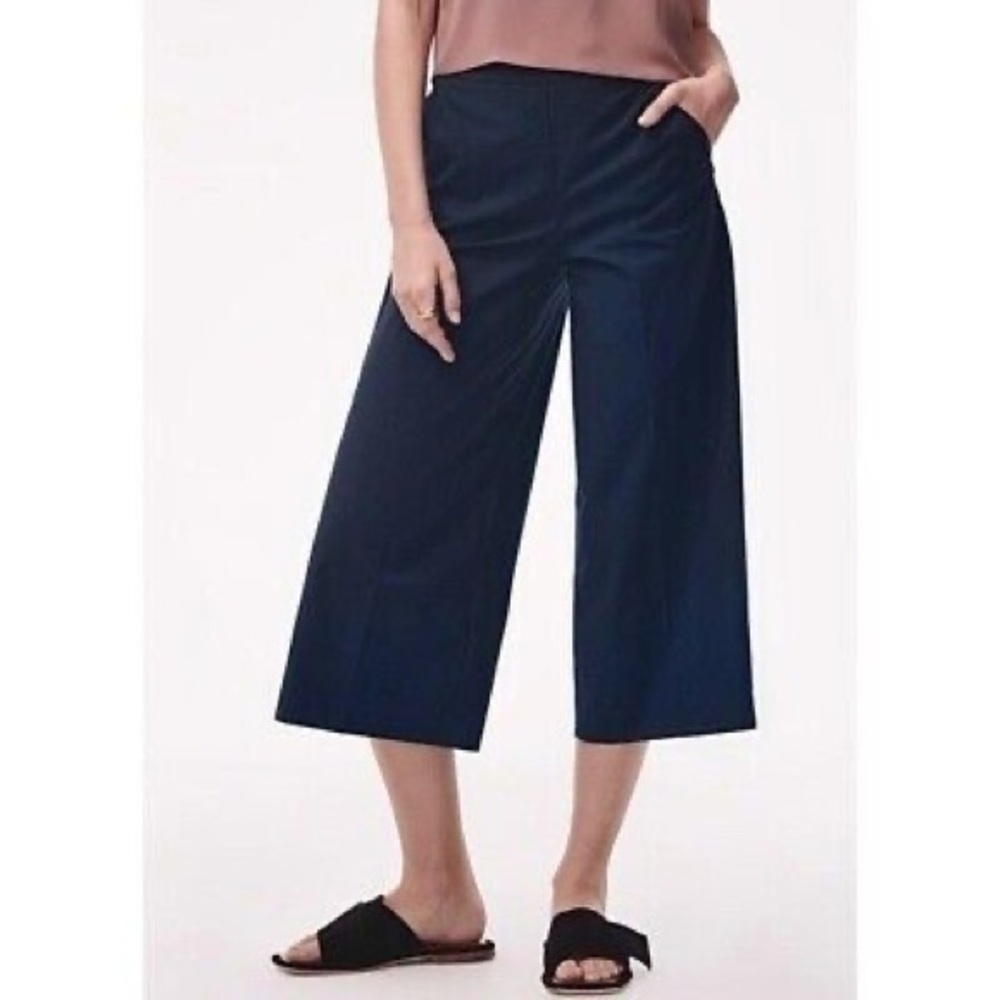 Babaton Navy Wide Leg Pants